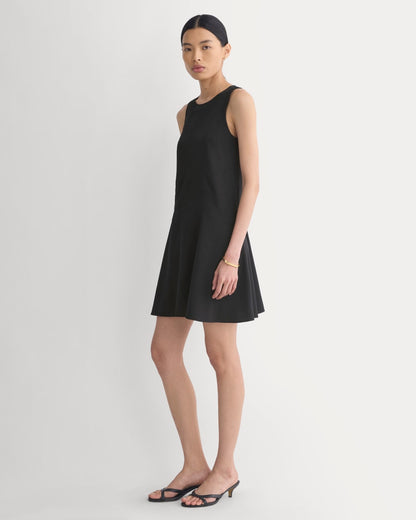 Drop Waist Mini Dress | Black