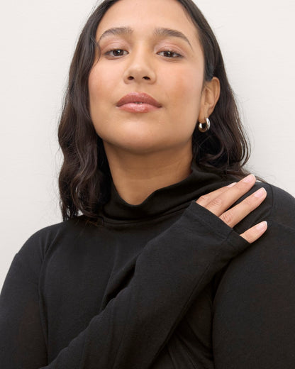 The Air Turtleneck | Black