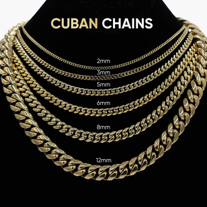 Cuban Link Chain in Rose Gold- 5mm
