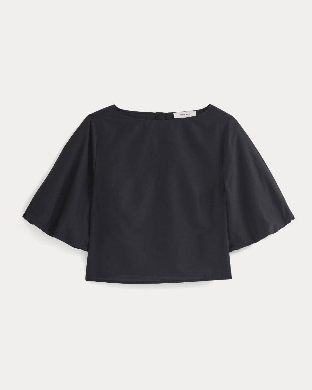 Bubble-Sleeve Top | Black