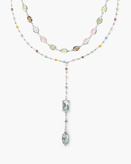The Celestial Romance Necklace Set in Silver