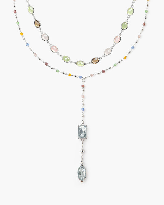 The Celestial Romance Necklace Set in Silver