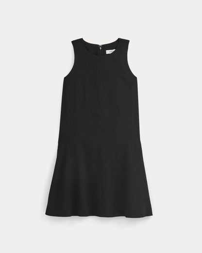 Drop Waist Mini Dress | Black