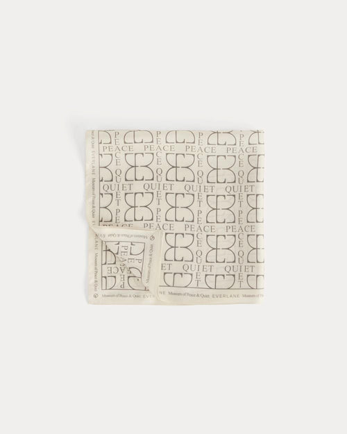 Everlane x Peace & Quiet Silk Bandana | Bone