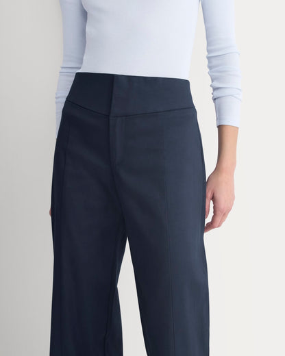 Tailored Drape Seam Pant | Navy