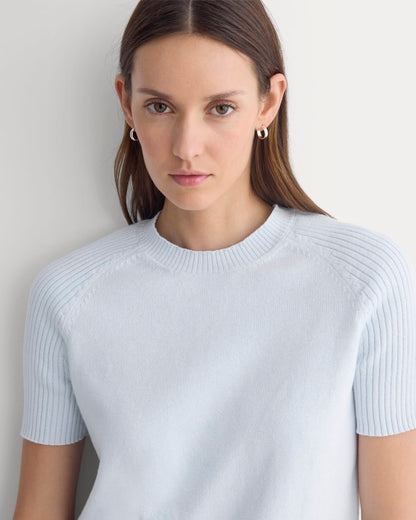 Short-Sleeve Crew in Everyday Cotton | Skywriting