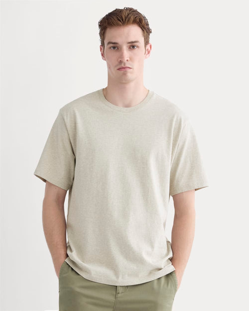 Relaxed Midweight Tee | Heathered Oatmeal