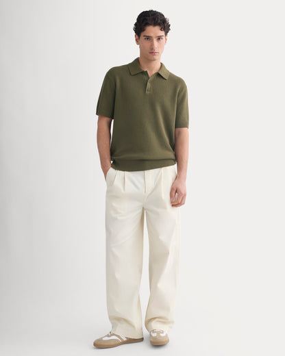 Seed Stitch Polo | Beech