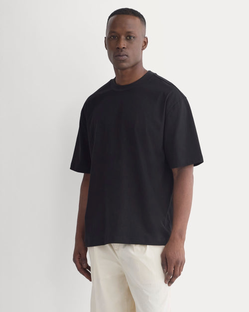 Archive Relaxed-Fit Cotton Crew | Black