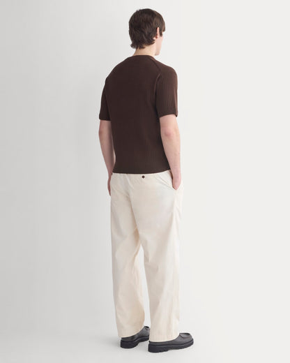 Textured Knit Tee | Coffee Bean