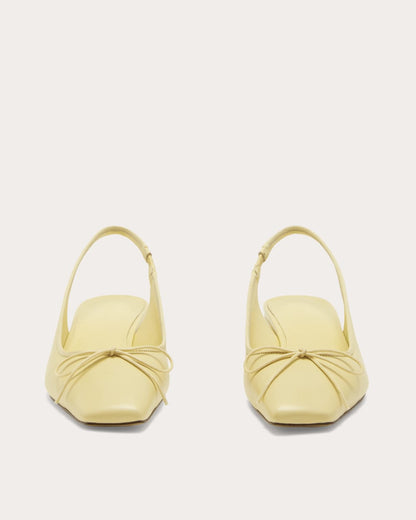The Ballet Slingback Heel | Straw