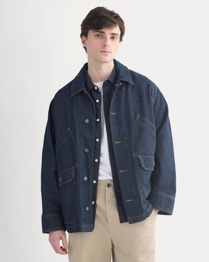 Relaxed Denim Barn Jacket | Dark Rinse