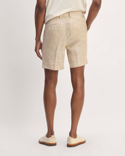 The 7" Linen Trouser Short | Cornstalk Chambray