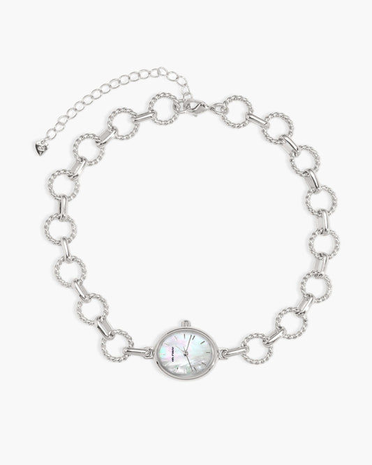 Golden Hour Choker in Silver