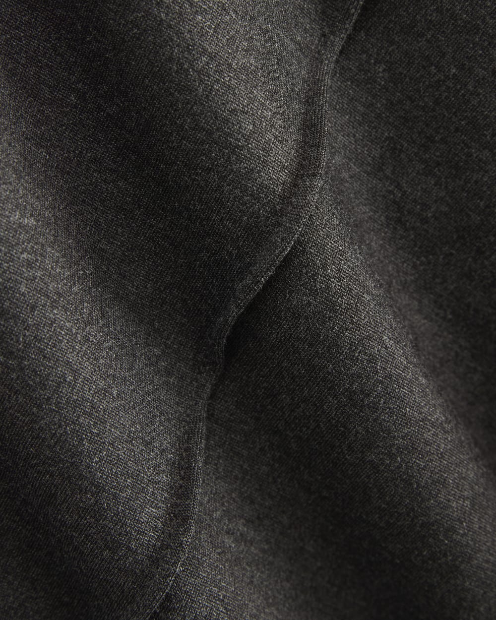 Slim Trouser in Ponte | Heathered Soot