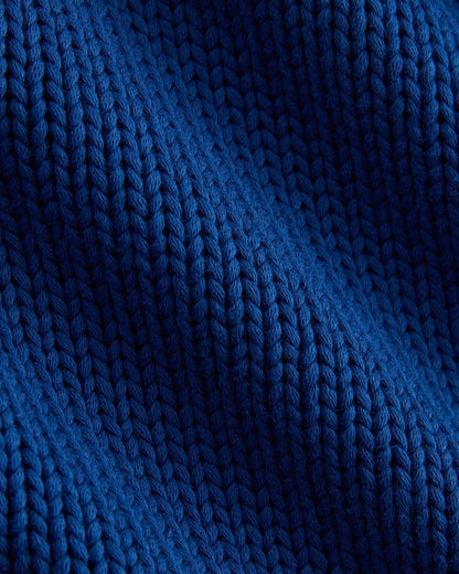 Oversized Cocoon Crew in Elevated Cotton | Estate Blue