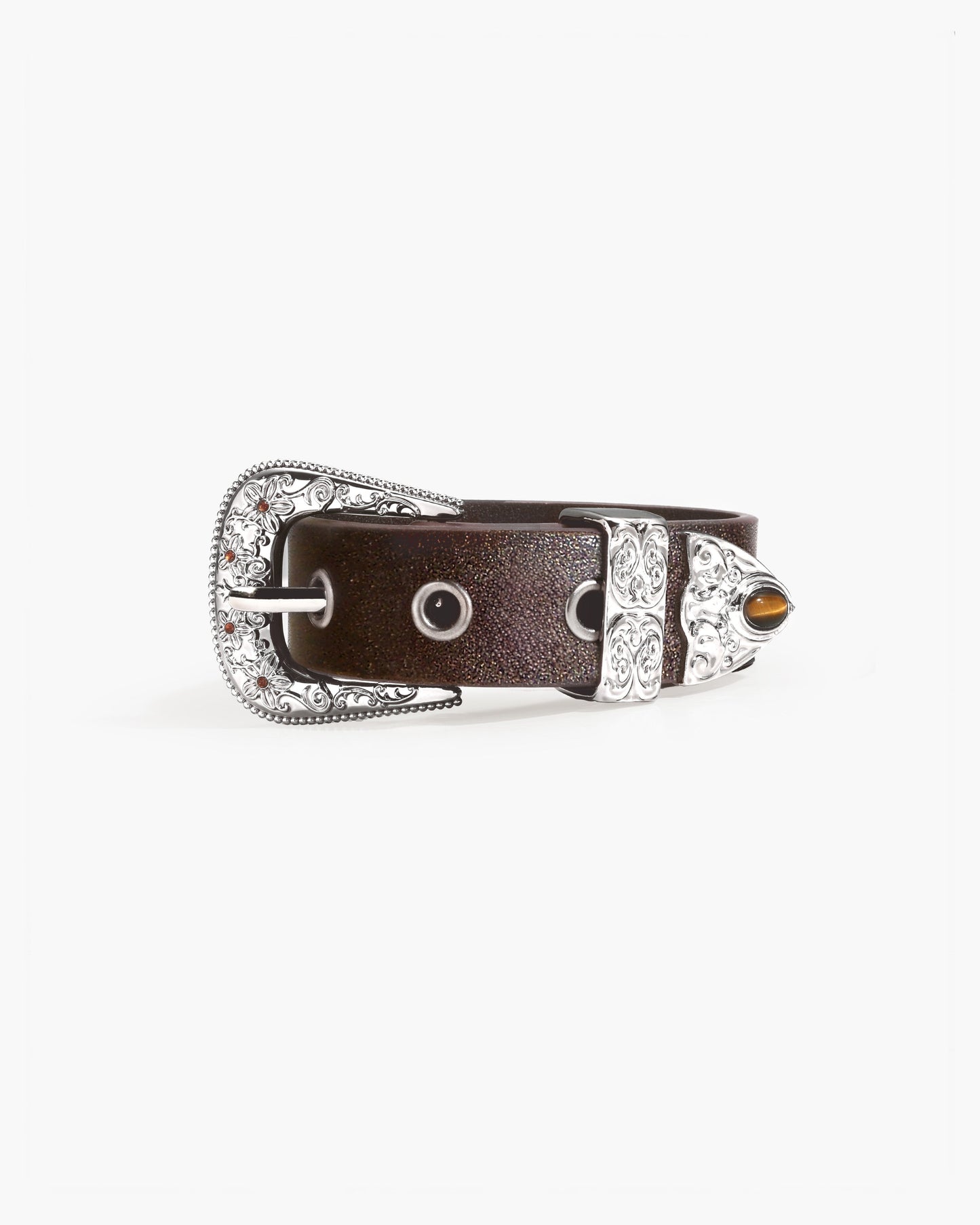Bind Tiger’s Eye Embellished Buckle Wristband