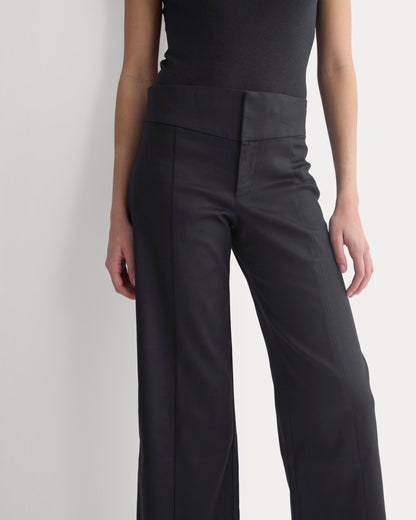 Tailored Drape Seam Pant | Black
