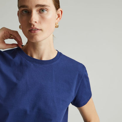 The Box-Cut Tee in Essential Cotton | Ocean Cavern | No Pocket