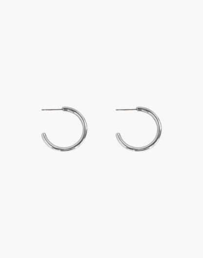 Silver 30mm Endless Hoop Earrings