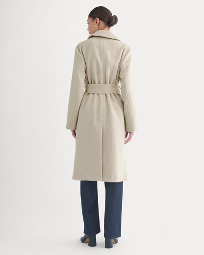 ReWool Belted Blanket Coat | Heather Wheat