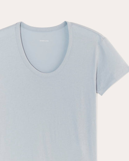 The Air Scoop-Neck Tee | Blue Slate