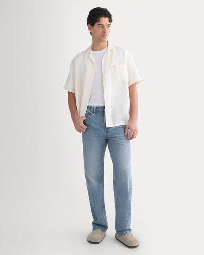 Linen Resort Shirt | Bone