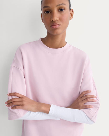 Lightweight Terry Oversized Tee | Burnished Lilac