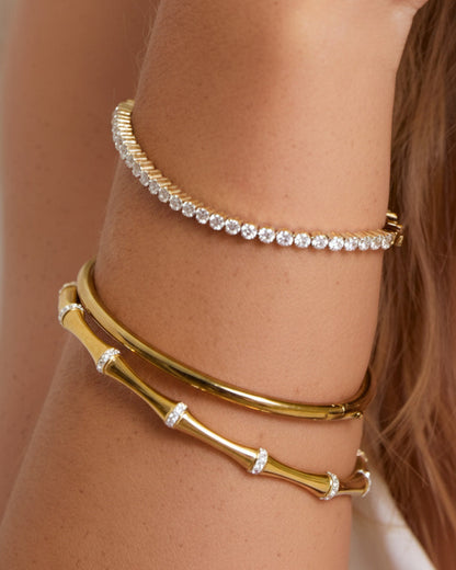 Allegra Tennis Bracelet - Gold
