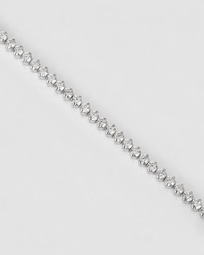 Allegra Tennis Bracelet - Silver