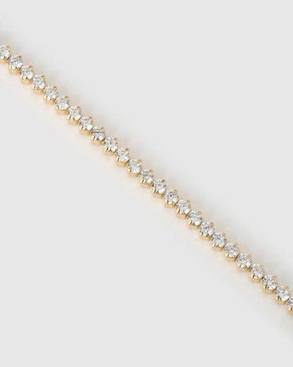 Allegra Tennis Bracelet - Gold