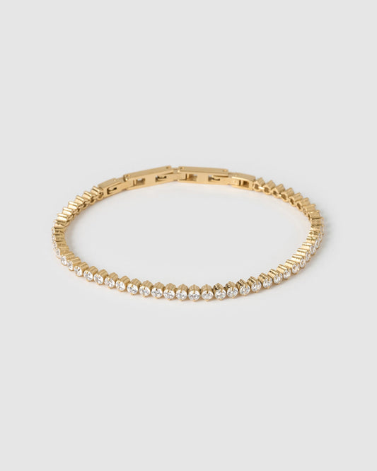 Allegra Tennis Bracelet - Gold
