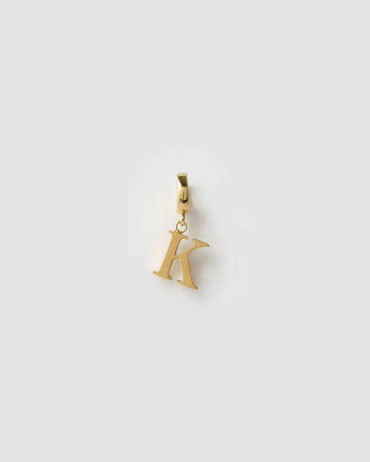 Alphabet Clip-On Gold Charm