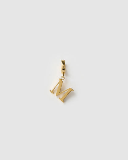 Alphabet Clip-On Gold Charm