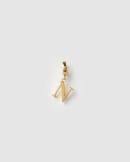 Alphabet Clip-On Gold Charm