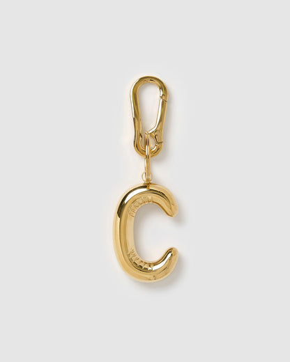 Alphabet Gold Key Ring