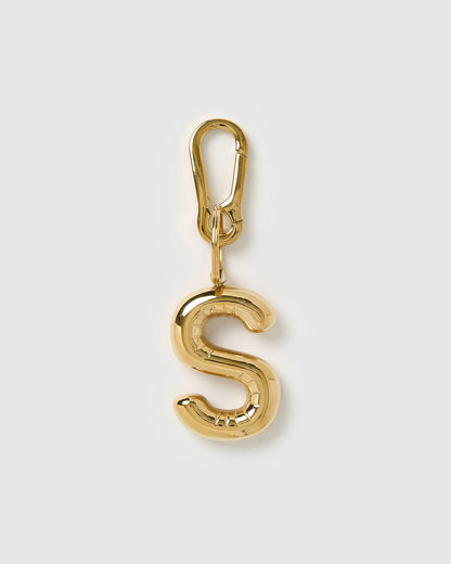 Alphabet Gold Key Ring