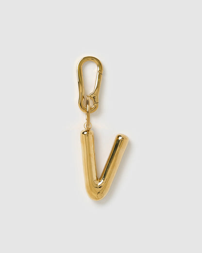 Alphabet Gold Key Ring