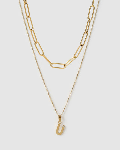 Alphabet Necklace Stack