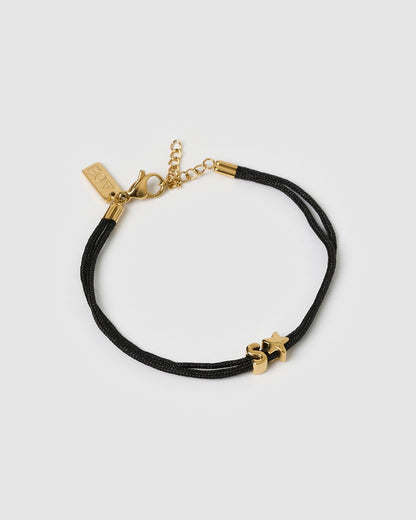 Alphabet String Bracelet - Black