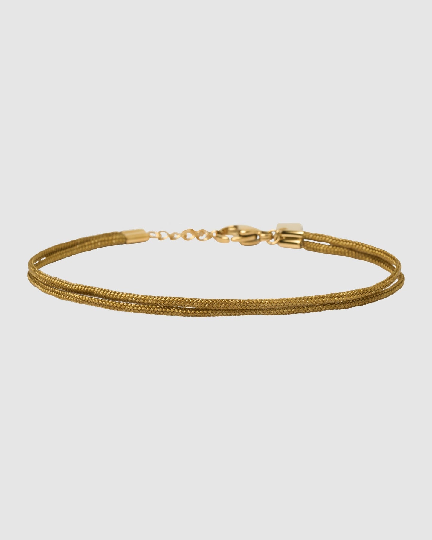 Alphabet String Bracelet - Coffee