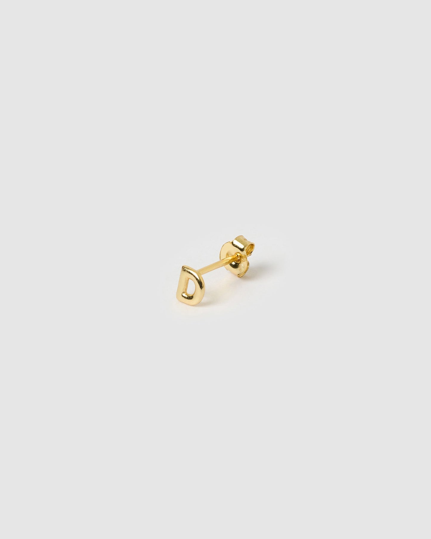 Alphabet Gold Single Stud