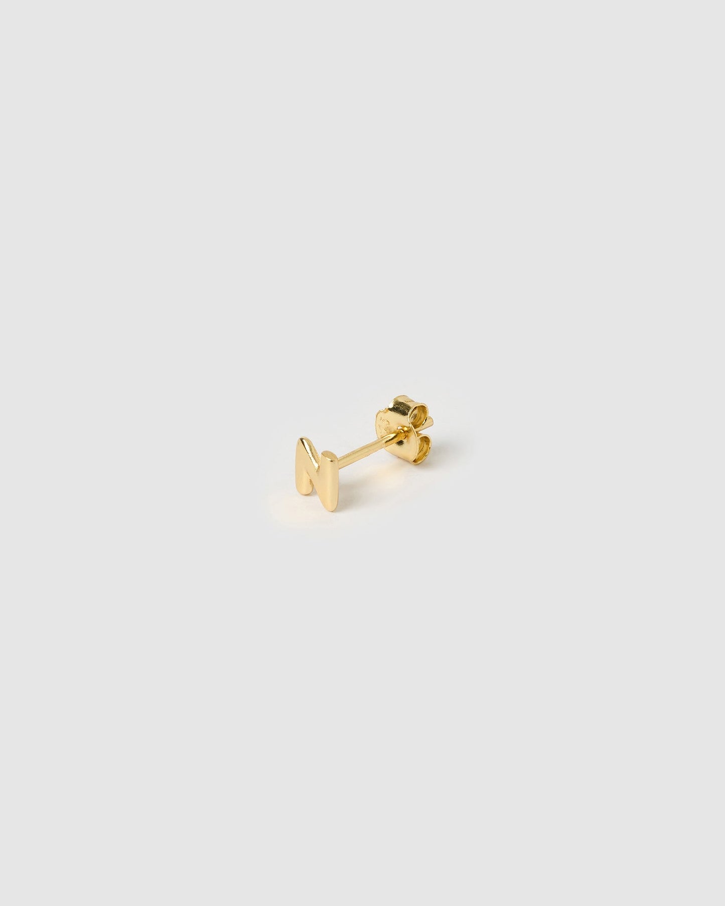 Alphabet Gold Single Stud