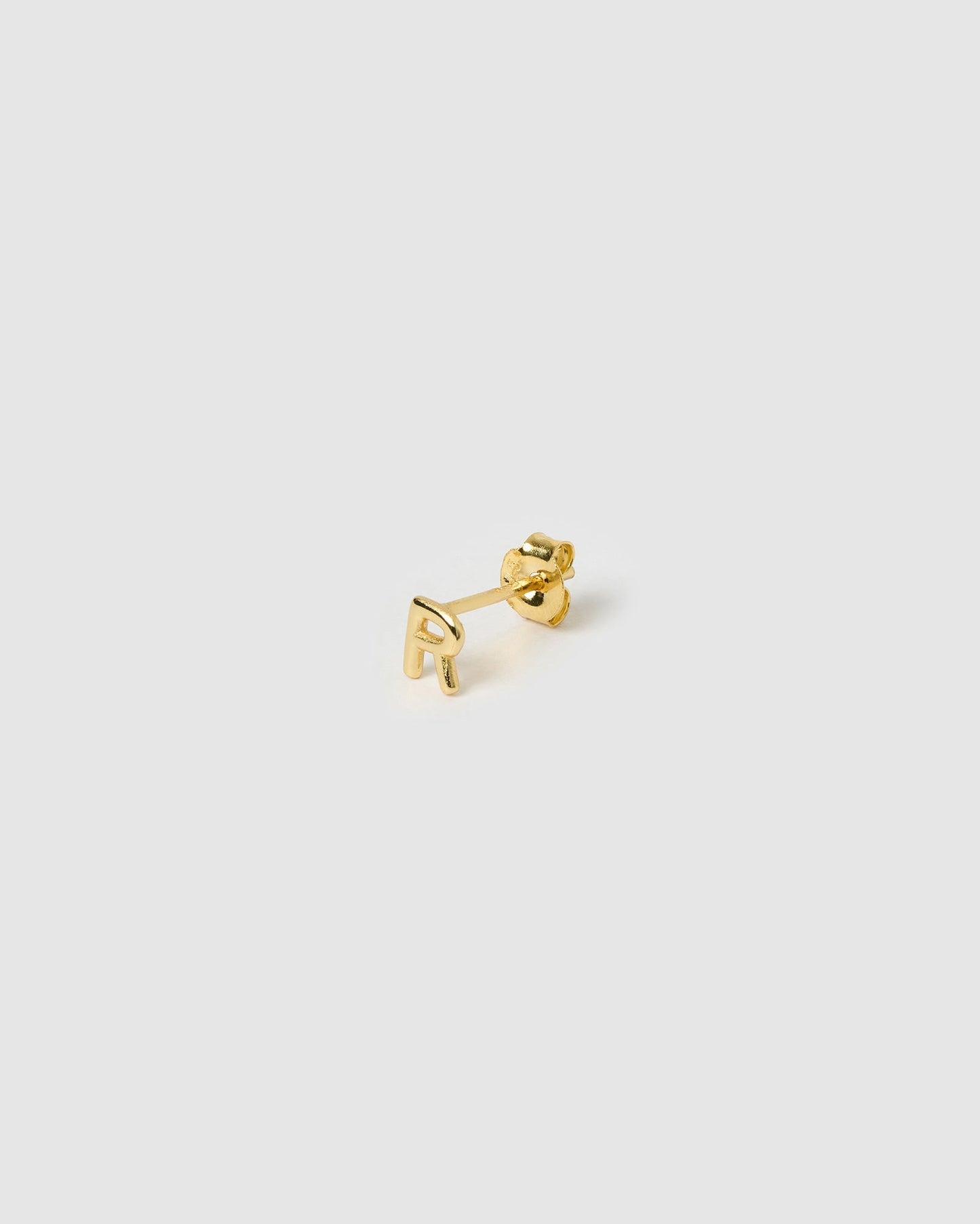 Alphabet Gold Single Stud