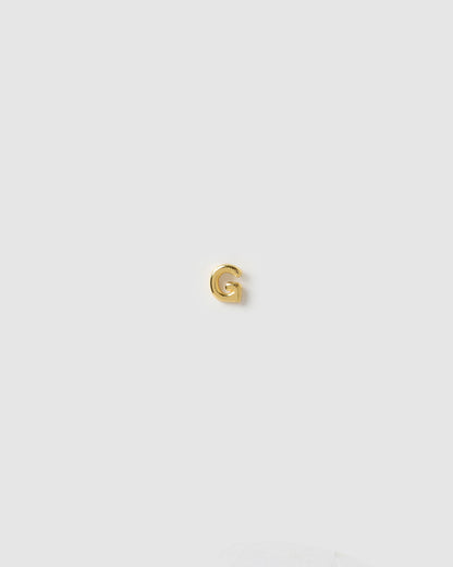 Alphabet Gold Single Stud
