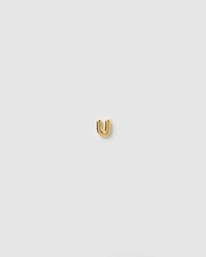 Alphabet Gold Single Stud