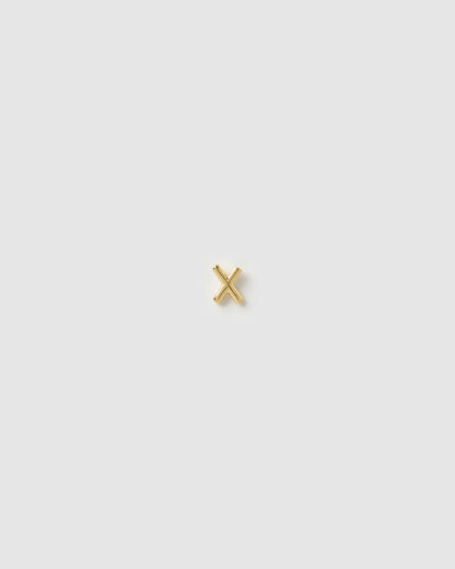 Alphabet Gold Single Stud