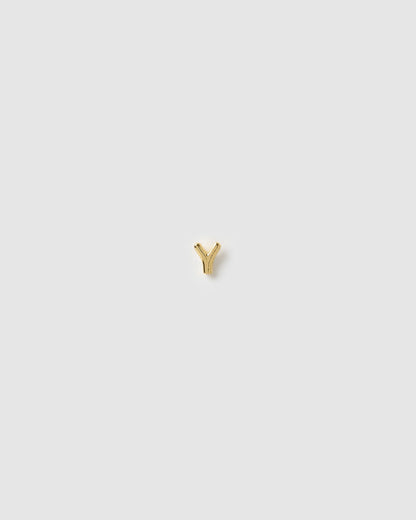 Alphabet Gold Single Stud