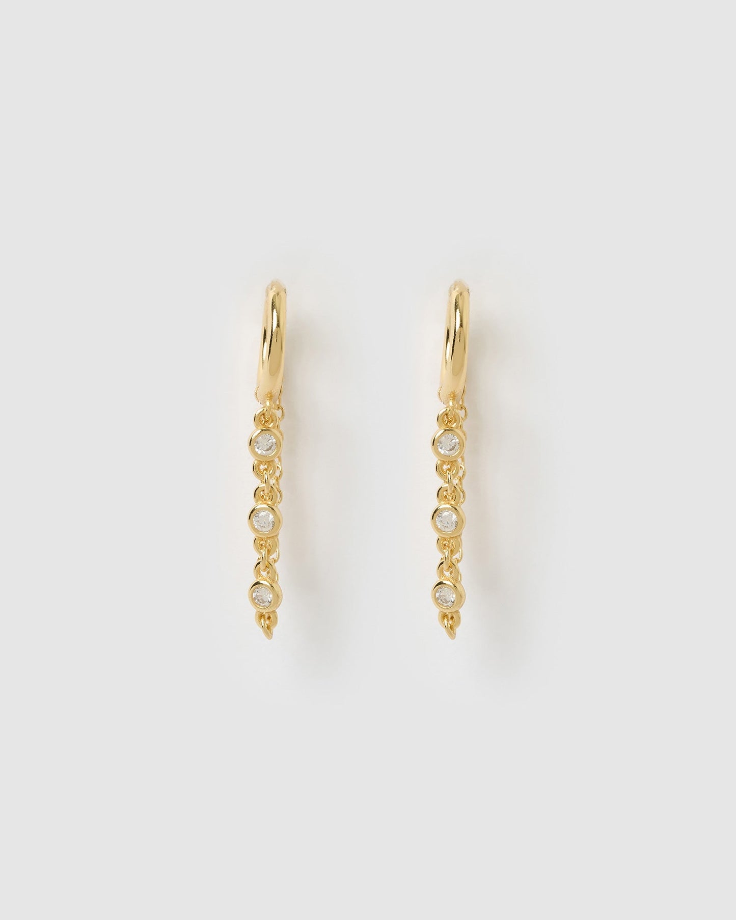 Amaretto Gold Huggie Earrings
