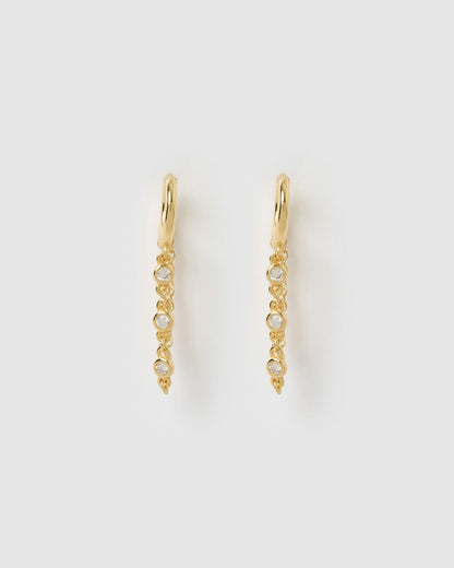 Amaretto Gold Huggie Earrings
